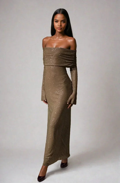 Elegantes Abendkleid Damen Feierlichkeiten Formell