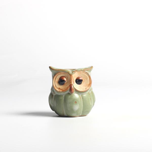 Eulen Keramik Blumentopf Set 5-teilig Dekorativ
