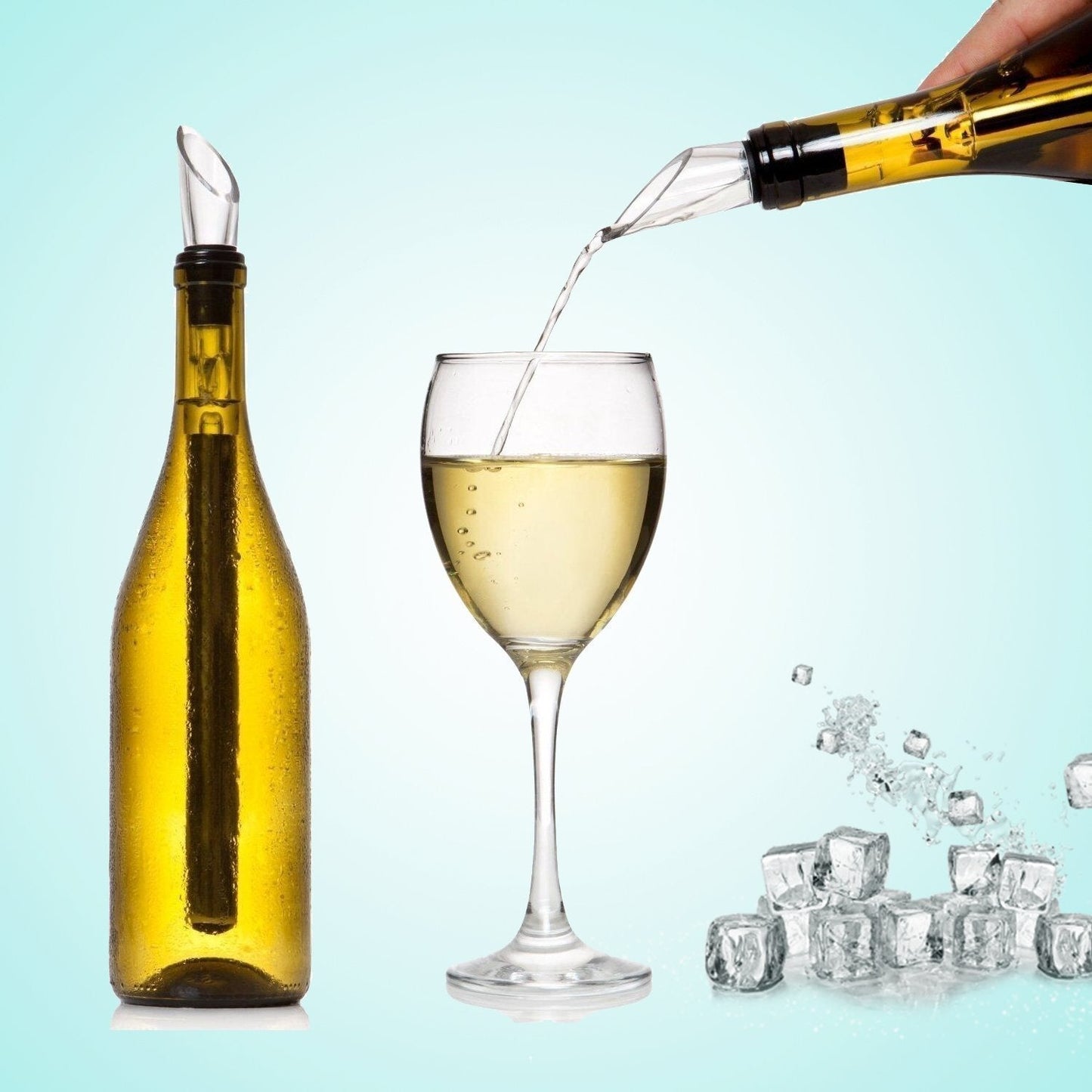 Wein Kühler Stick Edelstahl Kühleffekt - BerlinGlamour