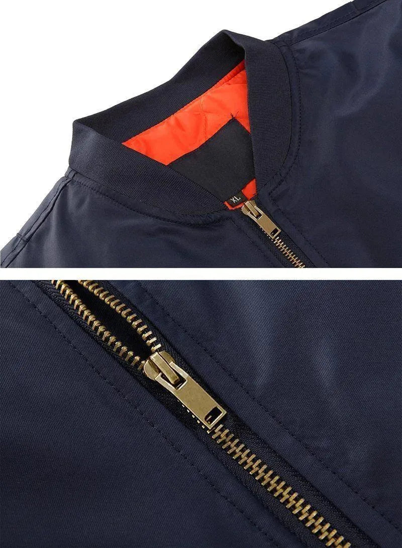 Bomberjacke Herren Leder Vintage Style