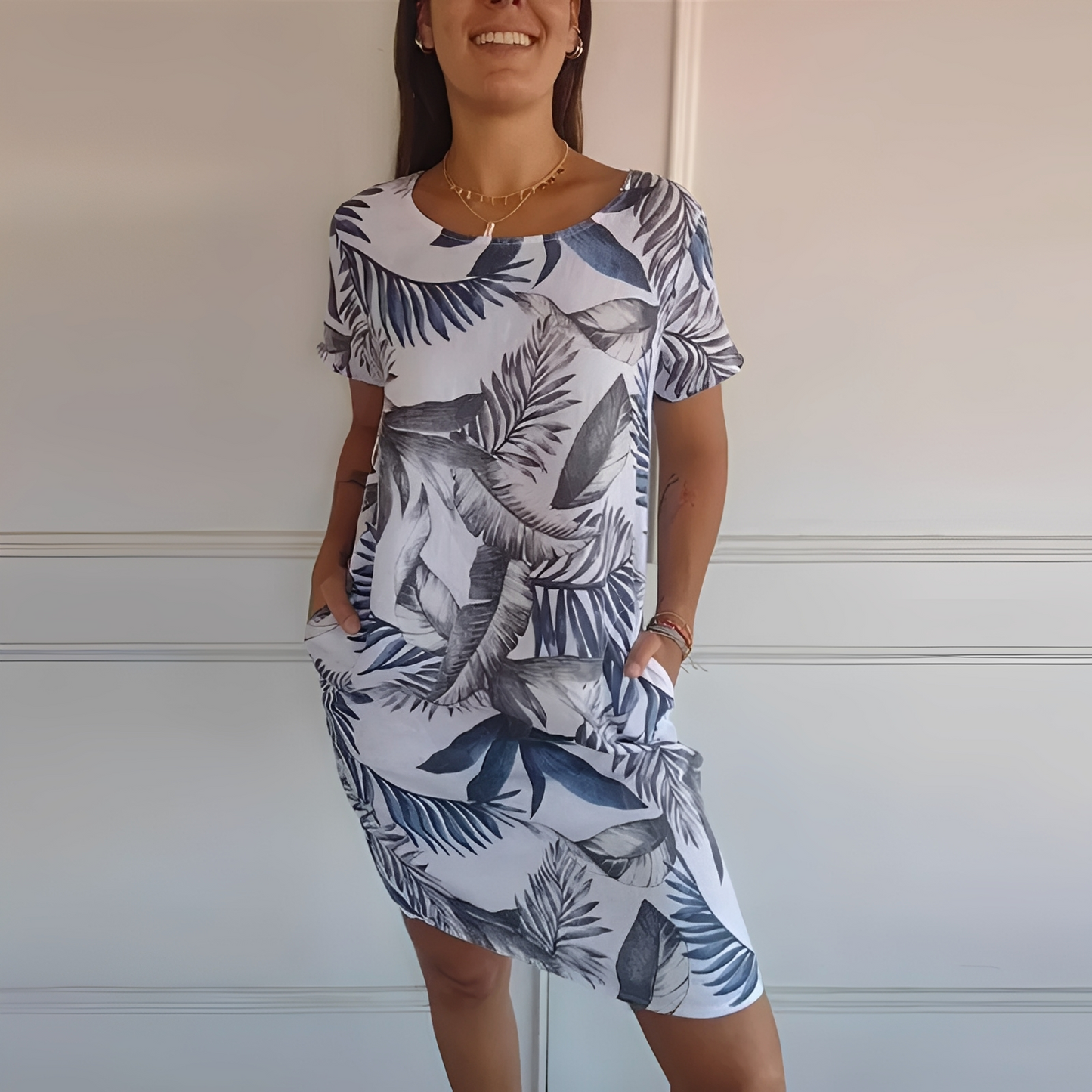 Sommerkleid Damen Elegant Kurz Schnitt