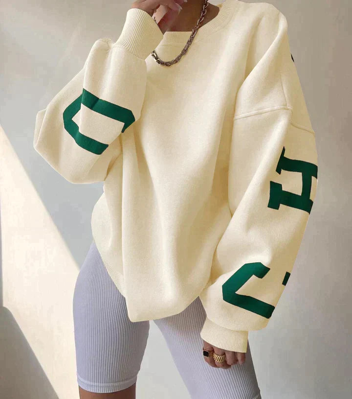 Damen Pullover Oversize Modern Großgröße