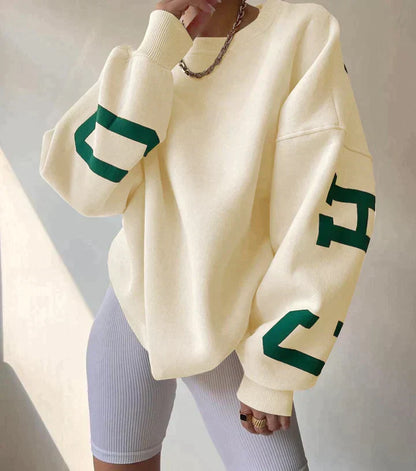 Damen Pullover Oversize Modern Großgröße
