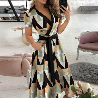 Elegantes Damen A-Linien-Kleid Zeitlos Lang