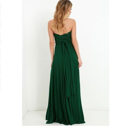 Elegantes Maxikleid Ohne Rücken für Frauen Lang Abendkleid