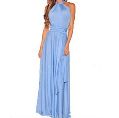 Elegantes Maxikleid Ohne Rücken für Frauen Lang Abendkleid