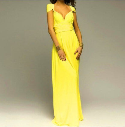 Elegantes Maxikleid Ohne Rücken für Frauen Lang Abendkleid