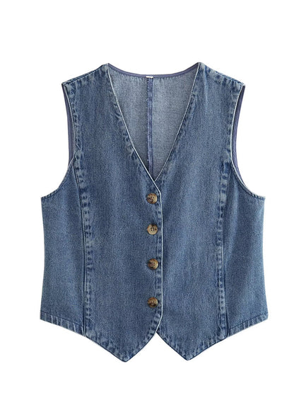 Blaue Damen Jeansjacke Modern Trendy - BerlinGlamour