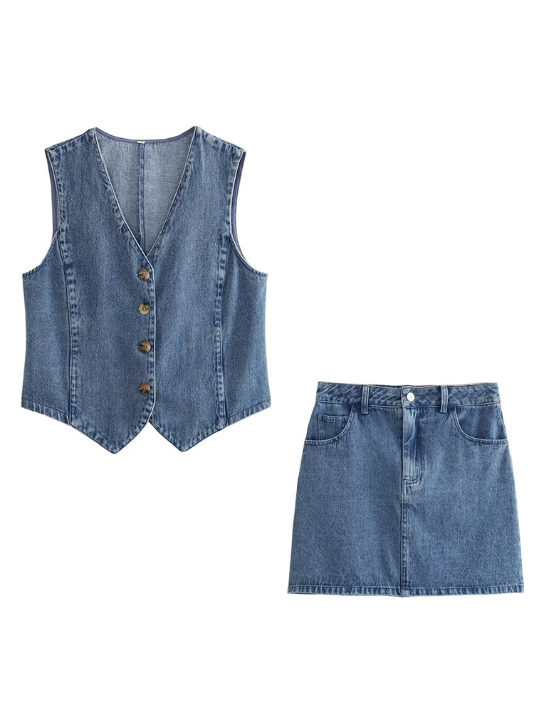 Blaue Damen Jeansjacke Modern Trendy