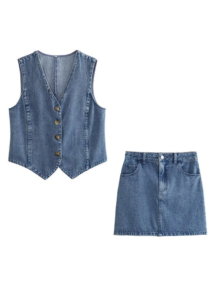 Blaue Damen Jeansjacke Modern Trendy