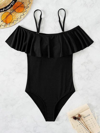 Damen Badeanzug Trägerlos Bikini Style - BerlinGlamour