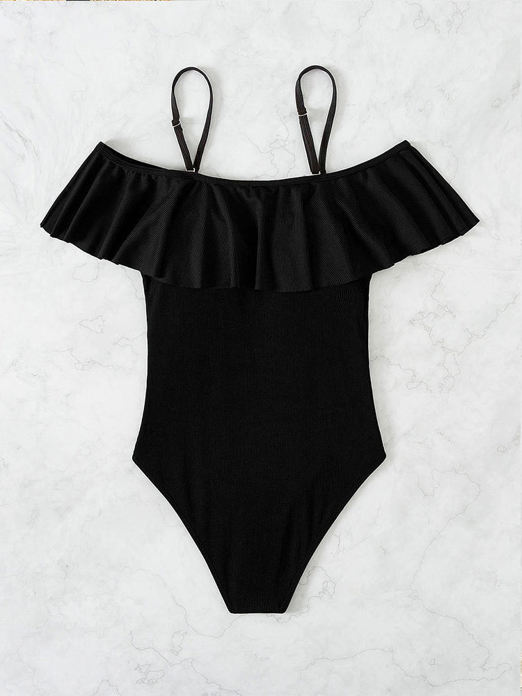 Damen Badeanzug Trägerlos Bikini Style