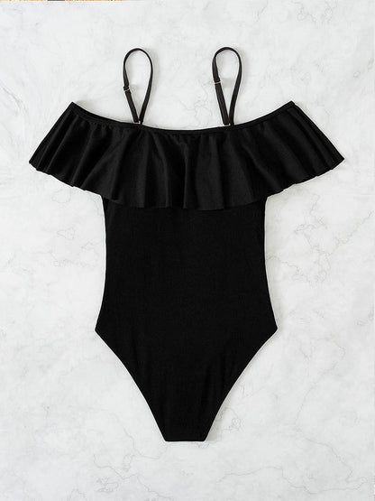 Damen Badeanzug Trägerlos Bikini Style
