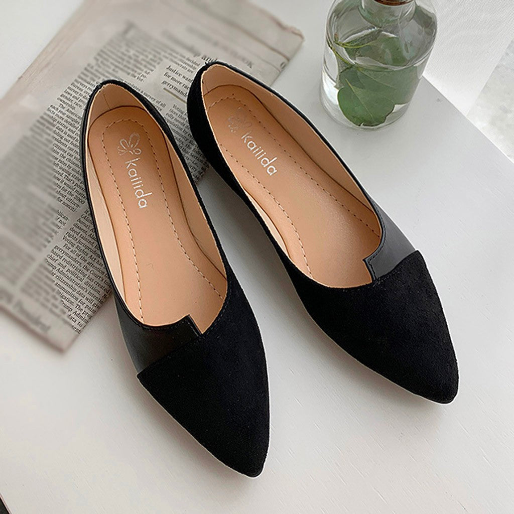 Damen Mule Schuhe Spitz Zehe Farbenfroh Modern