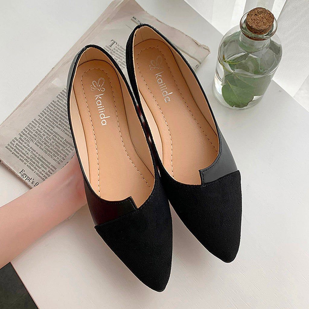 Damen Mule Schuhe Spitz Zehe Farbenfroh Modern