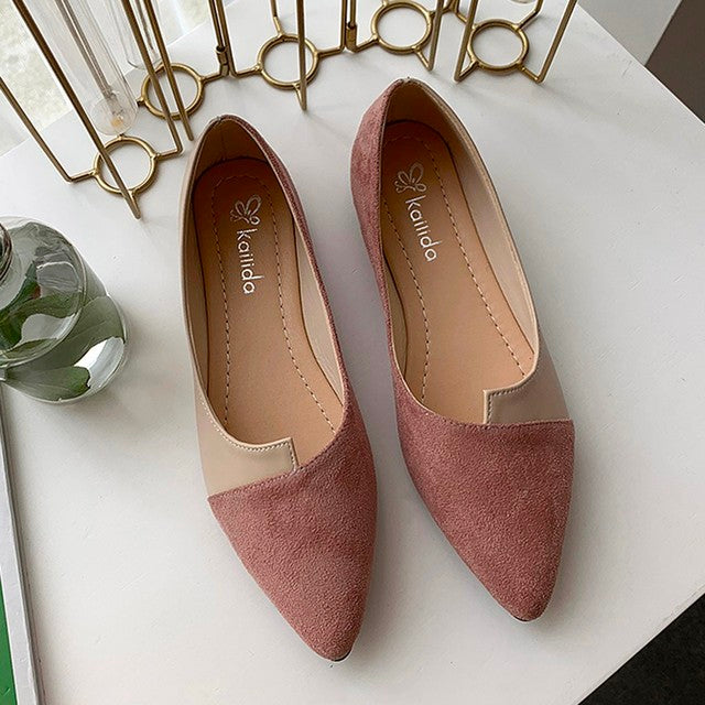 Damen Mule Schuhe Spitz Zehe Farbenfroh Modern