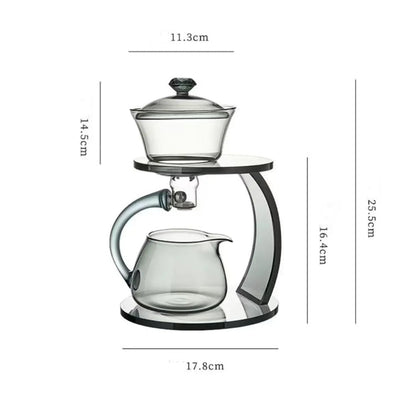 Glas Teekanne Set Bogenförmig Glatte Magnetverschluss