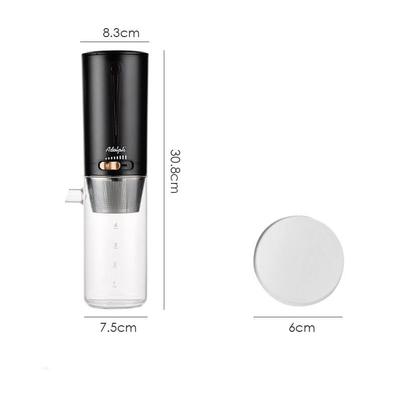 Kaltkaffee-Bereiter Verstellbar Glas Tropf Modern - BerlinGlamour