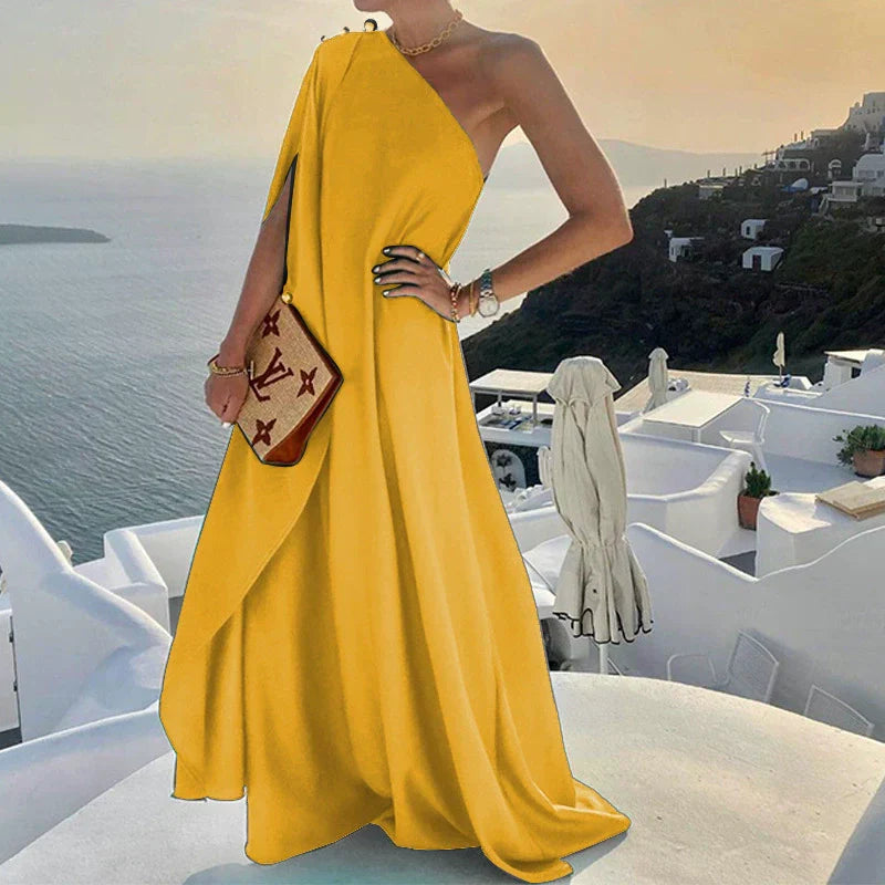 Schulterfreies Maxikleid Damen Lang Elegant