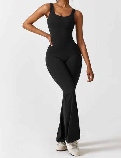 Rückenfreier Jumpsuit Damen Flare Style Sommer