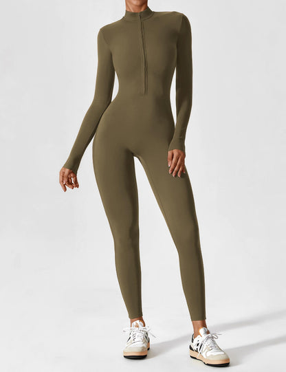 Nahtloser Bodysuit Full-Zip Frauen