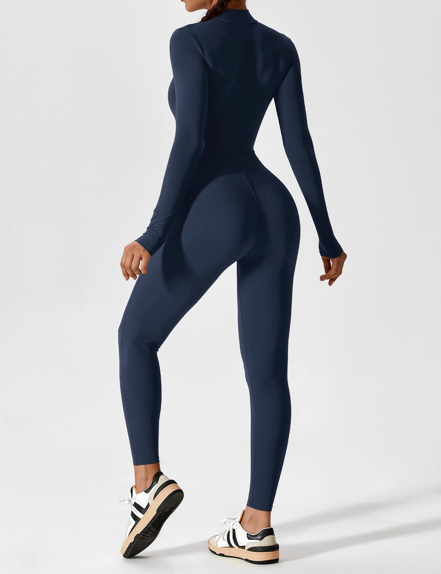 Damen Sommeranzug Langarm Set Reißverschluss Modern