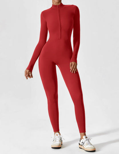 Damen Sommeranzug Langarm Set Reißverschluss Modern
