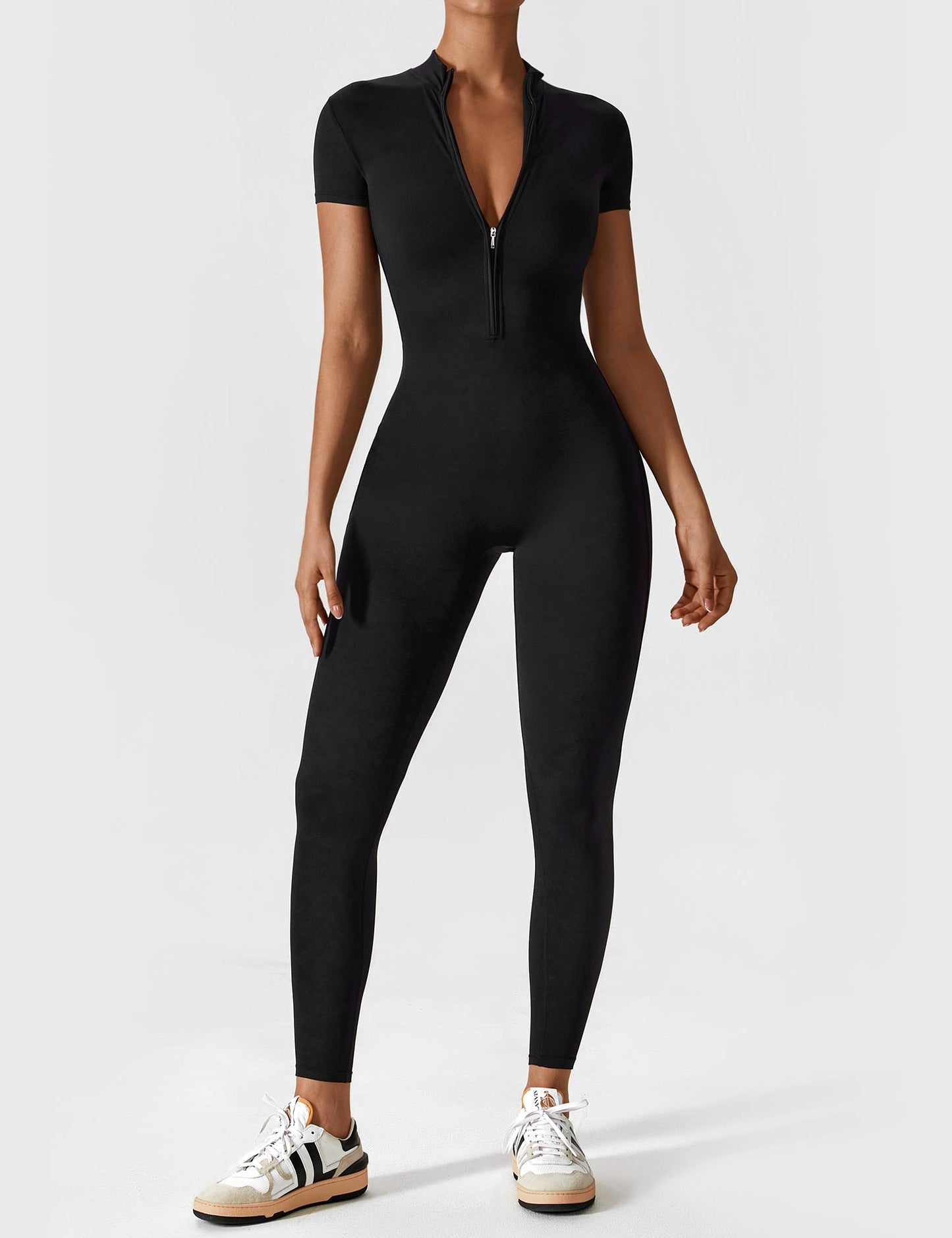 Nahtloser Bodysuit Full-Zip Frauen