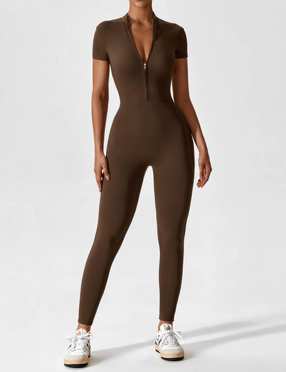 Nahtloser Bodysuit Full-Zip Frauen