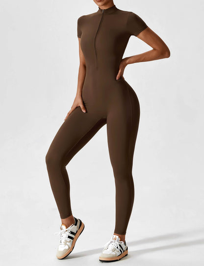 Nahtloser Bodysuit Full-Zip Frauen