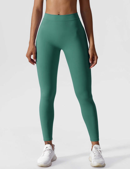 Hohe Stretch Leggings Damen Nahtlos Scrunch