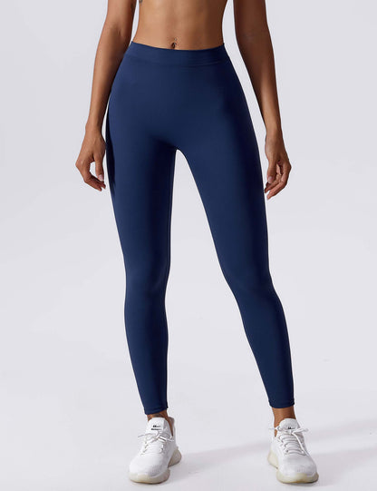 Hohe Stretch Leggings Damen Nahtlos Scrunch