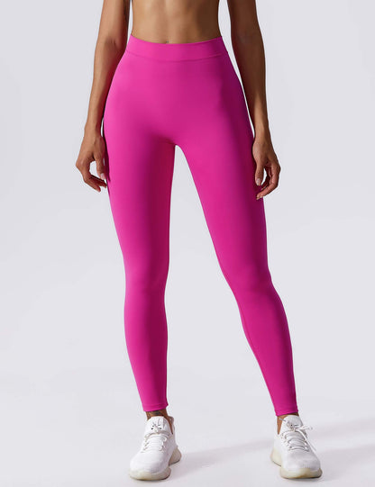 Hohe Stretch Leggings Damen Nahtlos Scrunch