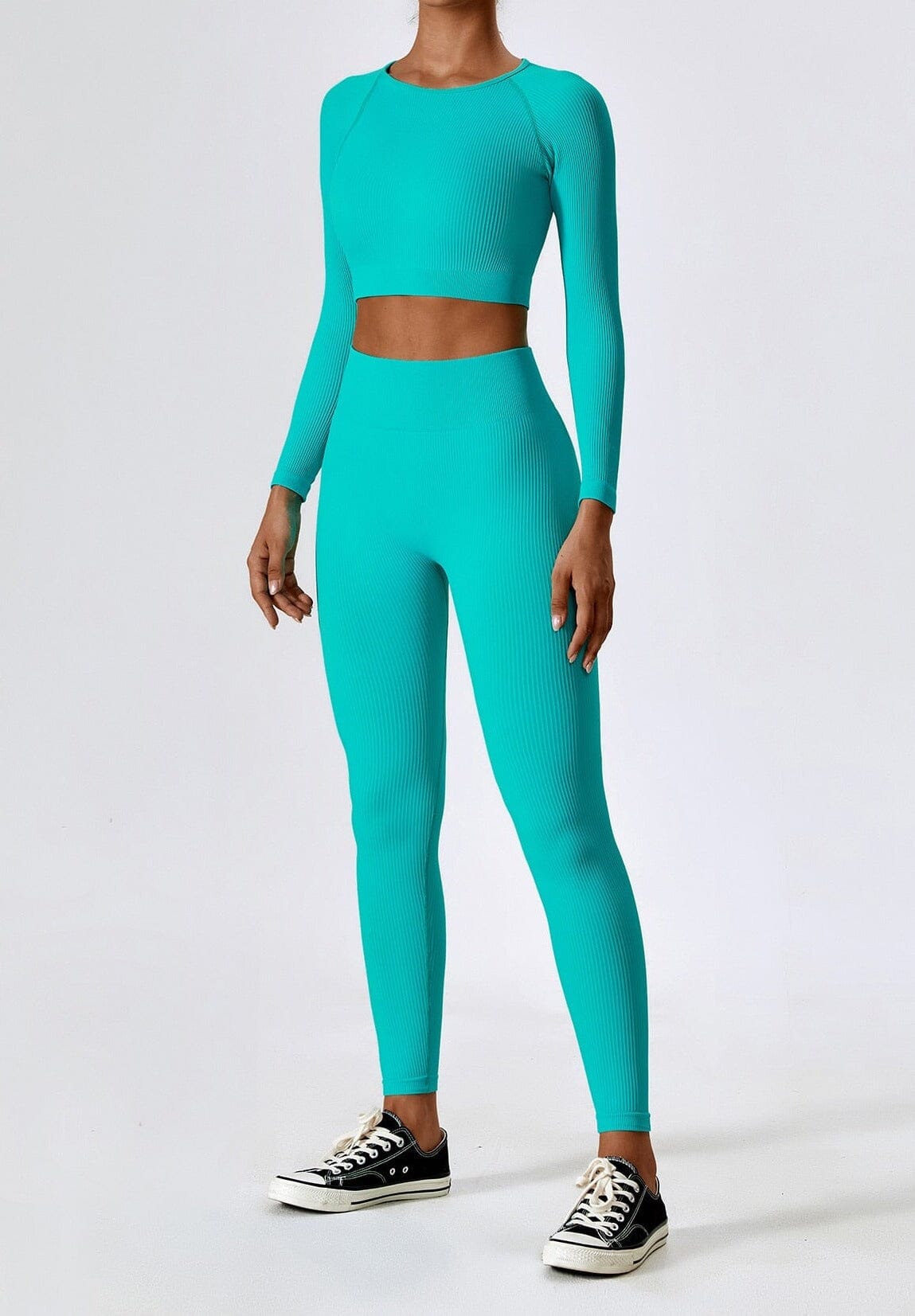 Sport-Set Damen Nahtlos Zweiteilig Functional