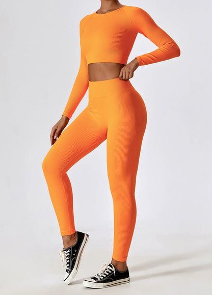 Sport-Set Damen Nahtlos Zweiteilig Functional