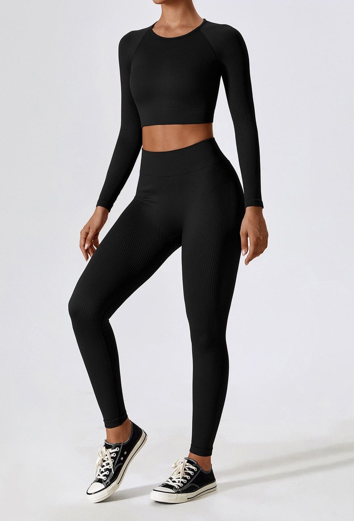 Sport-Set Damen Nahtlos Zweiteilig Functional