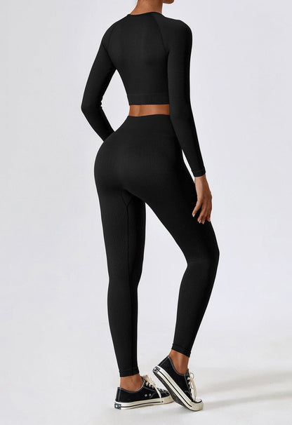 Sport-Set Damen Nahtlos Zweiteilig Functional