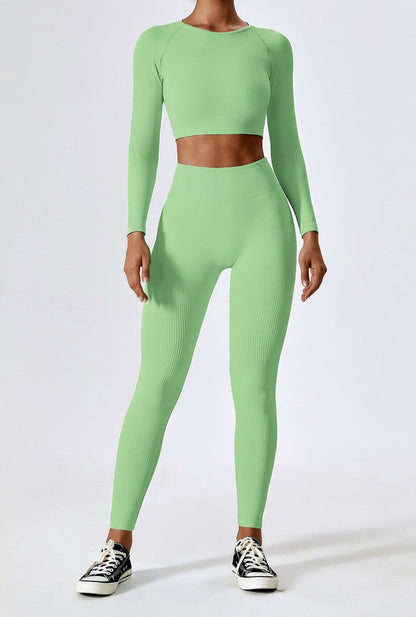 Sport-Set Damen Nahtlos Zweiteilig Functional
