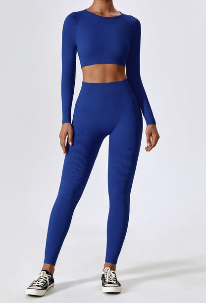 Sport-Set Damen Nahtlos Zweiteilig Functional