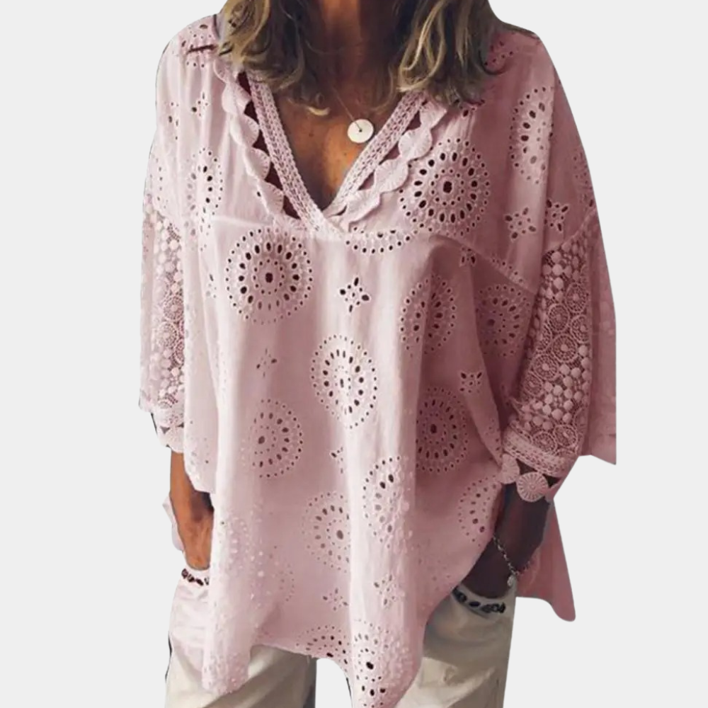 Vielseitig kombinierbare Sommerbluse im zeitlosen Design - Hannelore