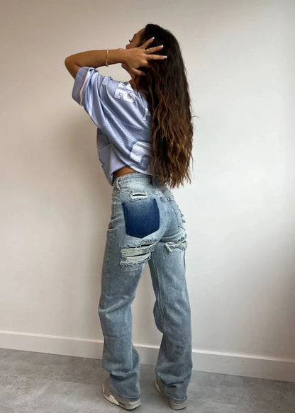 Modische Damen Jeans Statement - BerlinGlamour
