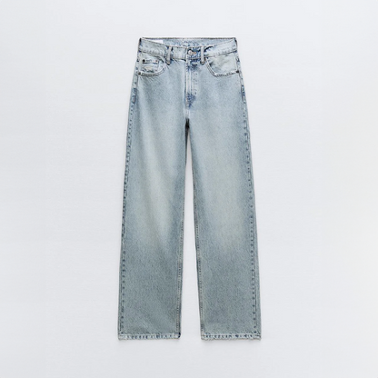 Noja Statement Jeans mit kontrastierenden Denim-Patches hinten