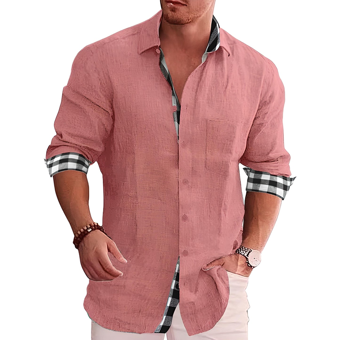 Herren Designer Hemd Slim Fit Modern