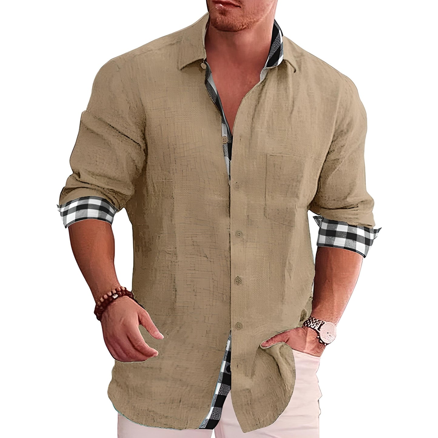 Herren Designer Hemd Slim Fit Modern